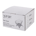 Non Slip Double Cat Bowl With Raised Stand Pet Food Cat Feeder Protect Cervical Vertebra Dog Bowl Transparent Pet Products