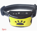 Dog Training Collar Waterproof Electric Pet Remote Control Rechargeable Dogs Trainer Bark Arrester With Shock Vibration Sound